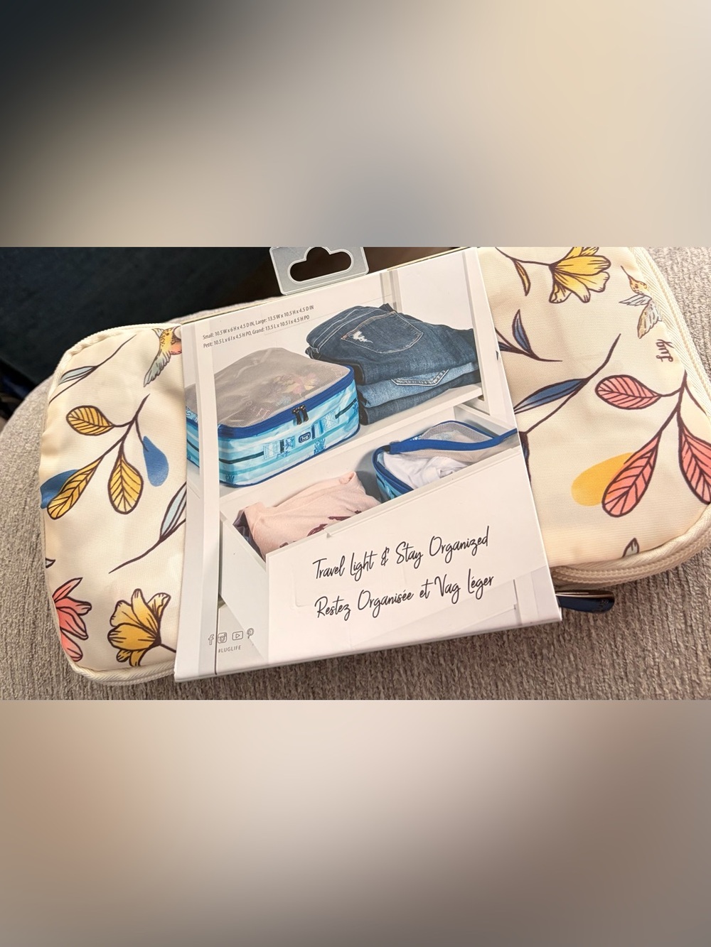 lug Cargo 2pc Packing Cubes NWT hummingbird floral